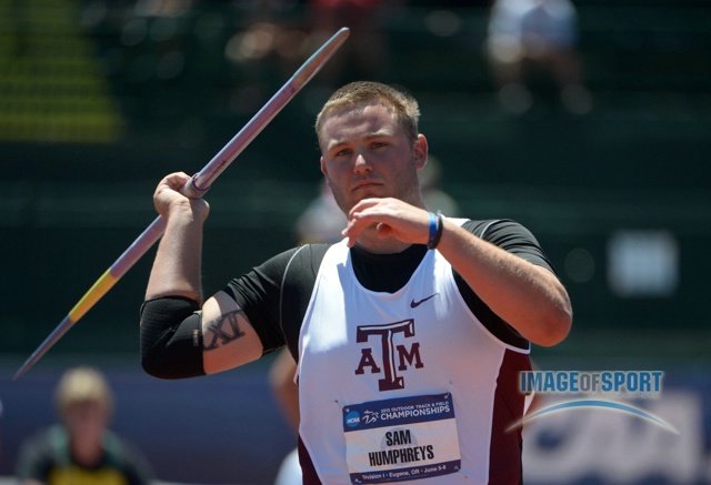 Sam Humphreys of A&M Won the Javelin