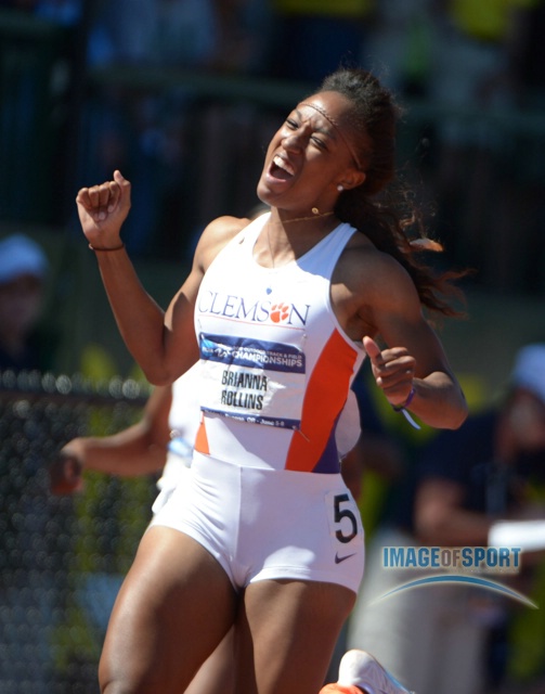 Brianna Rollins Celebrates