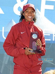 Kori Carter 2nd in 100m Hurdles