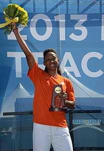 Brianna Rollins After 12.39! Collegiate Record in Hurdles