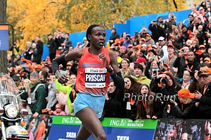 Priscah Jeptoo in Front