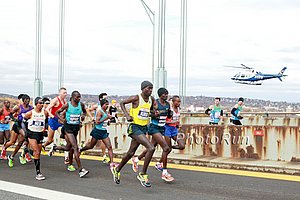 Men's Leaders and Police Helicopter