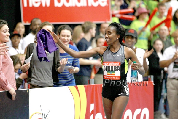 Tirunesh Dibaba Celebrates