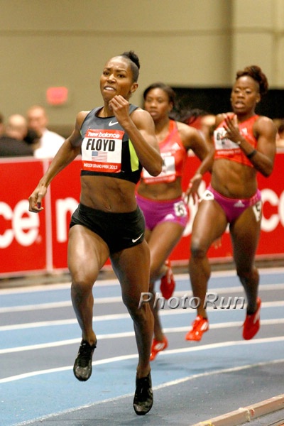 Ebonie Floyd  Won the 400 in 52.51