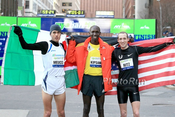 Meucci, Kipsang and Ritzenhein