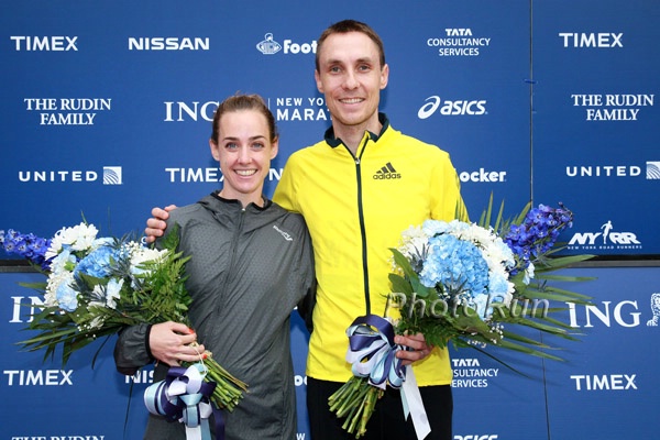 Molly Huddle and Nick Willis