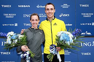 Molly Huddle and Nick Willis
