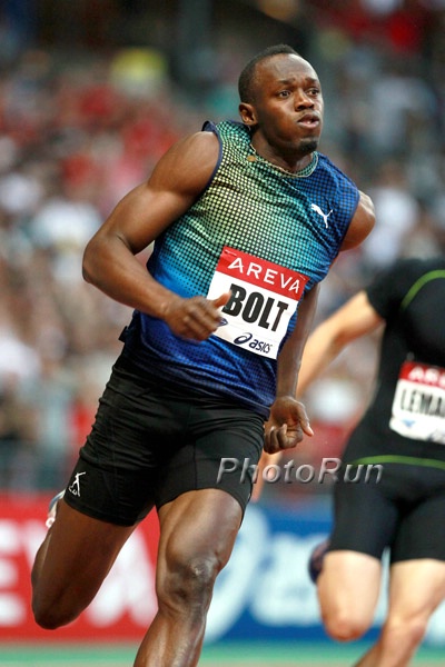 Bolt Ran 19.73 in the 200m
