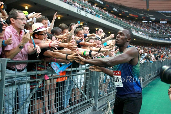 Usain Bolt and the Fans