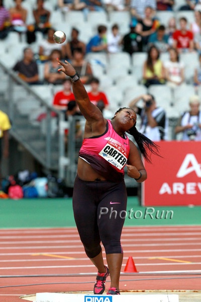 Carter Was 2nd to Valerie Adams