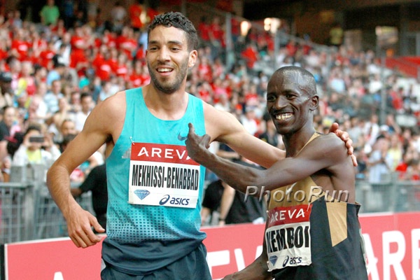 Mahiedine Mekhissi-Benabbad and Kemboi