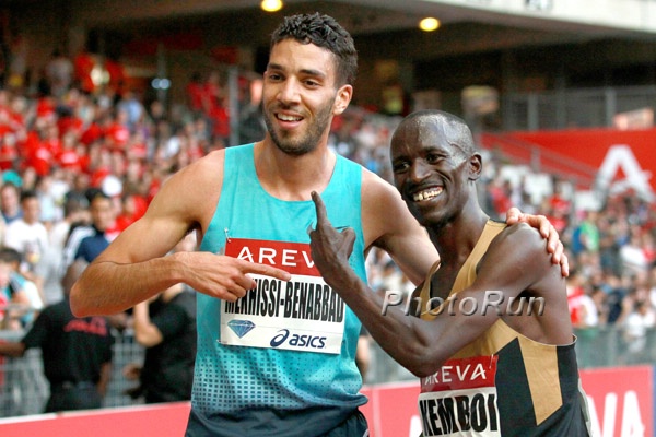 Mahiedine Mekhissi-Benabbad  and Ezekiel Kemboi