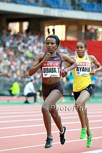 Tirunesh Dibaba and Almaz Ayana