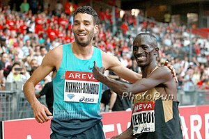 Mahiedine Mekhissi-Benabbad and Kemboi