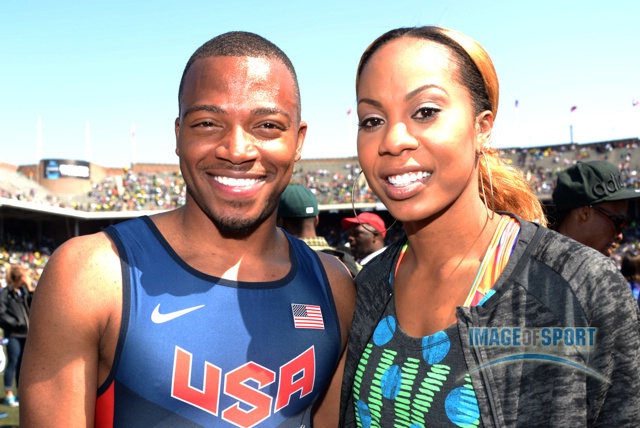 Joey Hughes (left) and Sanya Richards-Ross