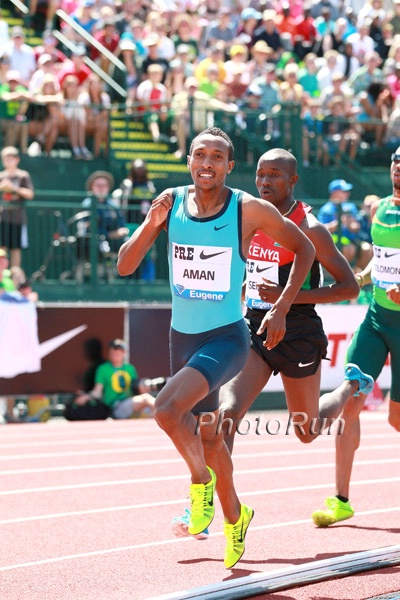 Men's 800: Mohammed Aman
