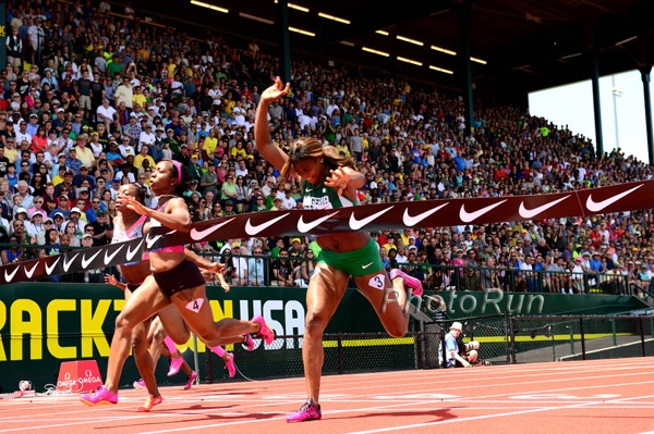 Women's 100m Finish