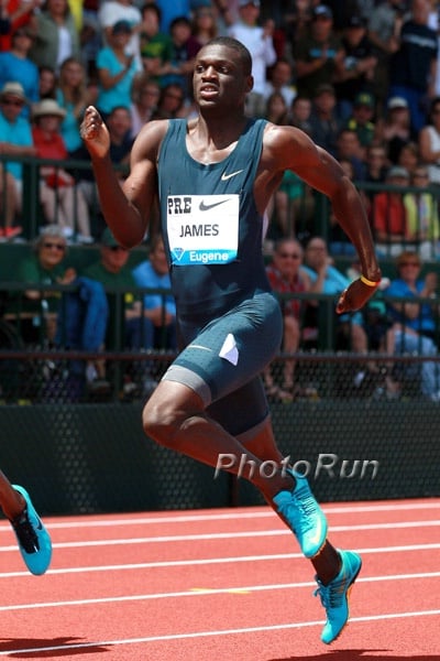 Kirani James in 400m