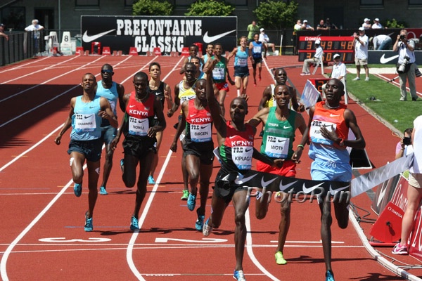 Kiplagat Celebrates