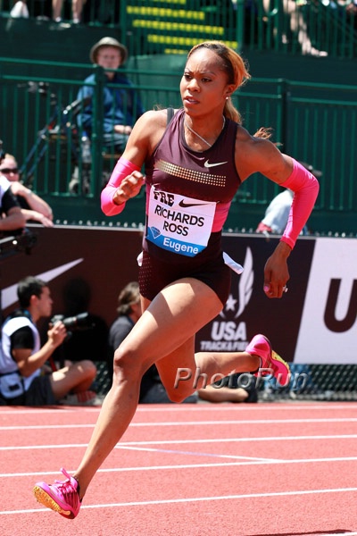 Sanya Richards-Ross Struggled Big Time  in the 400