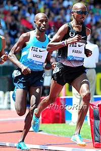 Mo Farah Leads Bernard Lagat