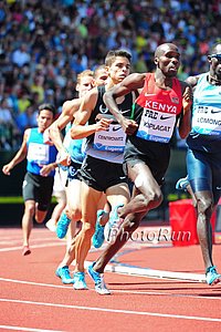 Silas Kiplagat Ahead of Matt Centrowitz