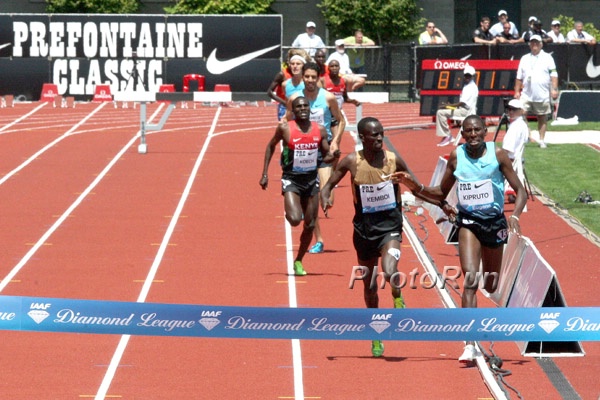 Kipruto Came by on Inside and Kemboi Gave Him a Little Tap to the Inside