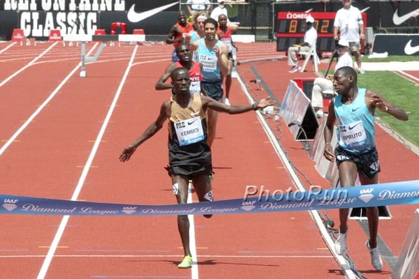Kemboi Thought Kipruto Came Too Close on Inside