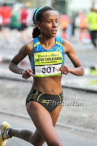 Meseret Defar, Olympic 5000m Champ,  in Her 2nd Half-Marathon