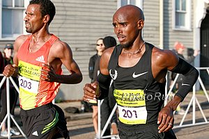 Gebre Gebremariam and Mo Farah Would Battle Throughout