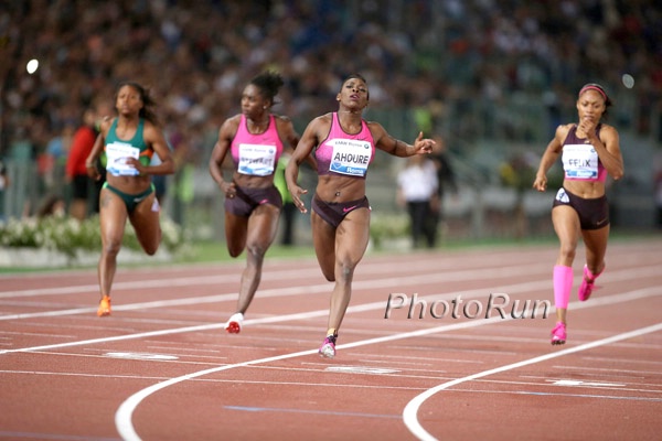 Murielle Ahoure Won the 20m Convincingly Over Allyson Felix