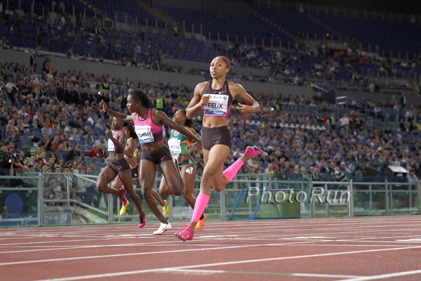 Allyson Felix With a Sub Par Run