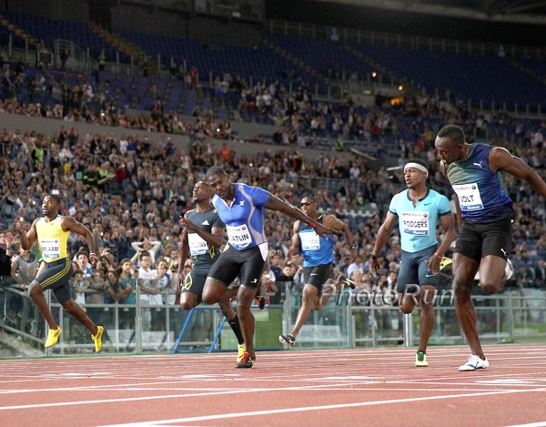Gatlin Beats Bolt