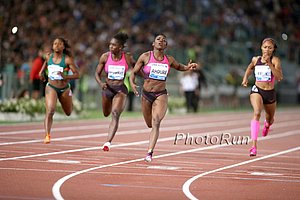 Murielle Ahoure Won the 20m Convincingly Over Allyson Felix