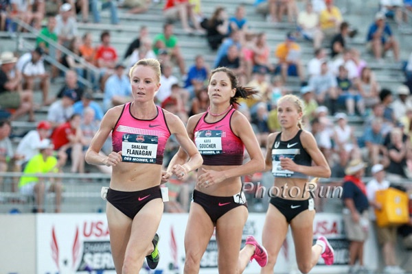 Flanagan, Goucher and Hasay Early in Race