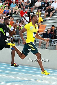 Tyson Gay Wore Yellow in the Semi