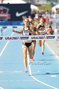 Nicole Bush wins the Steeplechase