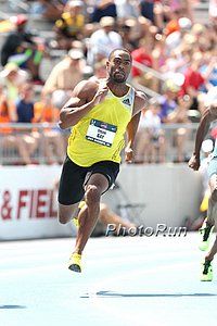 Tyson Gay in 200m Qualifying
