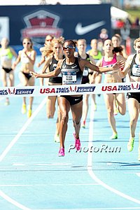 Trenier Moser Just Edges Mary Cain