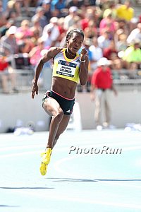 Shalonda Solomon 200 Qualifying