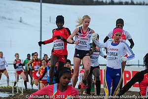 Janet Achola of Uganda and Gemma Steele of Britain