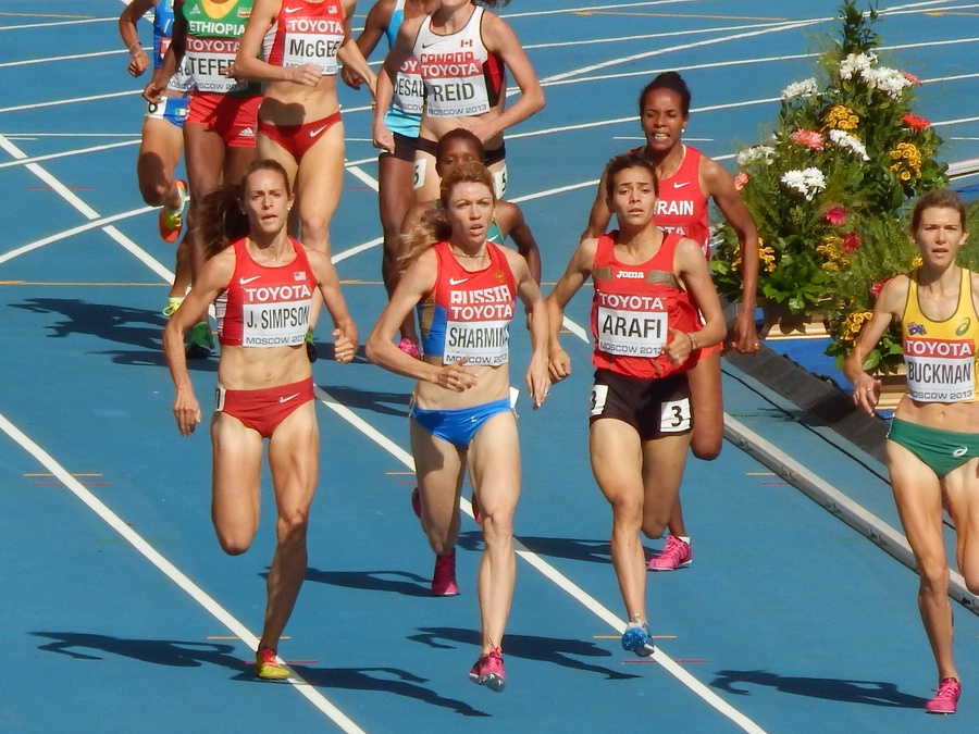 Home Stretch: Zoe Bucknam on Right, Jenny Simpson on Left