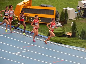 Molly Huddle and Shannon Rowbury