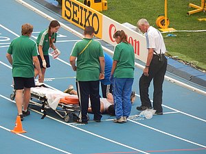 Race Walker Suffering in Heat
