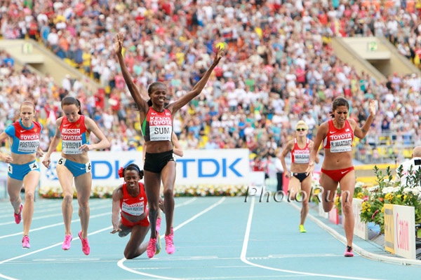 Montano Falls to the Track