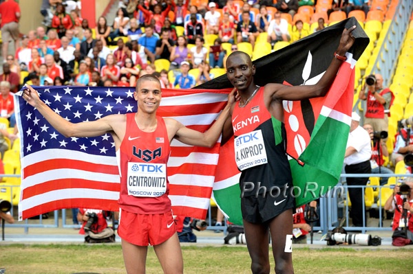 Asbel Kiprop and Matt Centrowitz