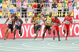 Usain Bolt Gets the Stick