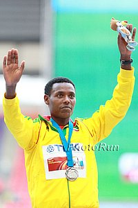 Men's Marathon Medal Ceremony: Lelisa Desisa Silver