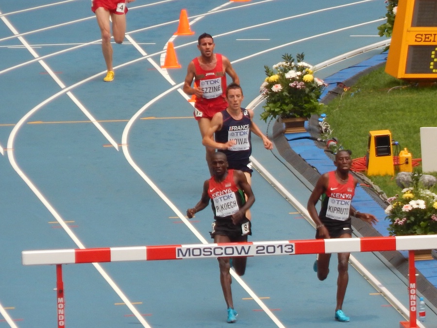 Paul Koech and Conseslus Kipruto on the Final Barrier