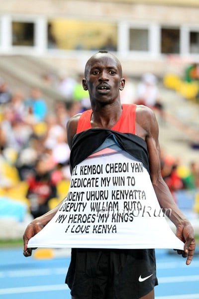 Kemboi With a Political Statement